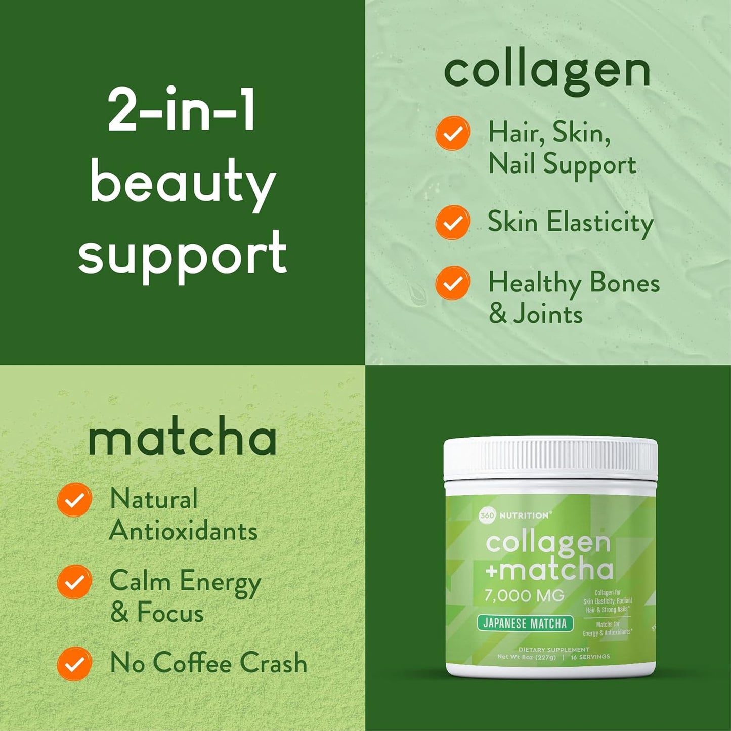 Polvo de Té Verde Matcha con Colágeno 💚